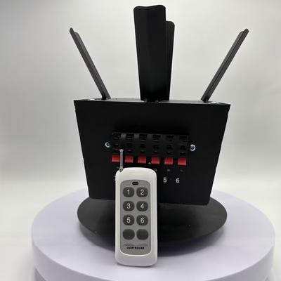 IP55 회전 불꽃놀이 분수 기계 무선 연속 원격 제어 500m 불꽃놀이 발사 시스템