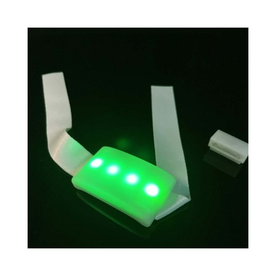 개인화된 리모컨 빛나는 조절 가능한 LED 라이트 업 팔찌 NFC RFID 사용자 지정 프로모션