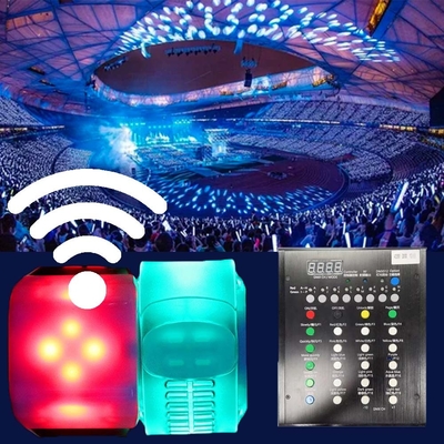 개인화된 리모컨 빛나는 조절 가능한 LED 라이트 업 팔찌 NFC RFID 사용자 지정 프로모션