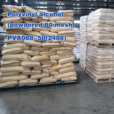 Pva 분말 폴리바이닐 알코올 2488 입자 Pva088-50 고지성이 높은 폼을 내는 특수 목적 접착제