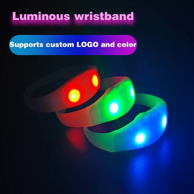 2024 DMX 512 조명 원격 제어 LED 팔찌 RGB Pulseras Brasil luz gira Pulseras LED 콘 컨트롤 DMX