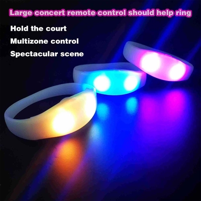 2024 DMX 512 조명 원격 제어 LED 팔찌 RGB Pulseras Brasil luz gira Pulseras LED 콘 컨트롤 DMX
