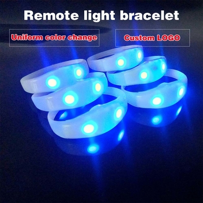 2024 DMX 512 조명 원격 제어 LED 팔찌 RGB Pulseras Brasil luz gira Pulseras LED 콘 컨트롤 DMX