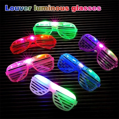 LED 장난감 색상 셔터 반짝이는 안경 파티 LED 안경 생일 파티 용품 플래시 변경 3D 빛나는 안경