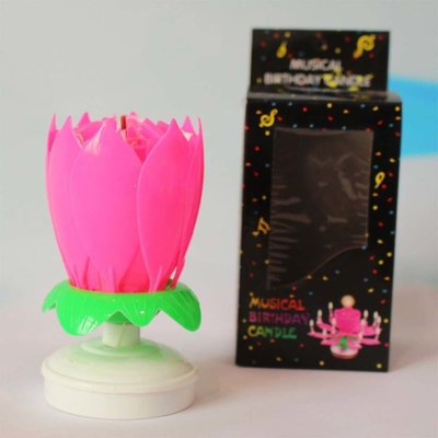 생일 케이크 촛불 로터스 노래 생일 케이크 불꽃놀이 촛불 생일 파티 회전 로터스 촛불