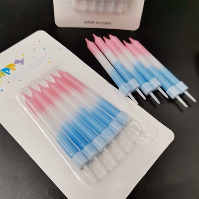 그라디언트 컬러 스파이럴 스틱 생일 케이크 촛불 2 컬러 프린트 방법