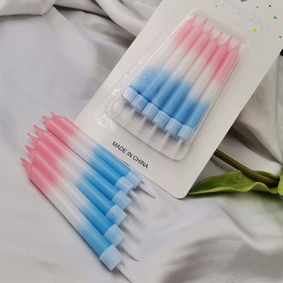 그라디언트 컬러 스파이럴 스틱 생일 케이크 촛불 2 컬러 프린트 방법