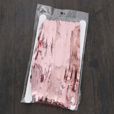 생일 파티 배경 사진 부스 프랭지 타셀 문 엽록물 커튼