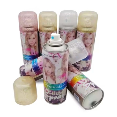 파티 반짝이는 스프레이 파티 페스티벌을위한 인스턴트 헤어 컬러 스프레이 OEM 기대